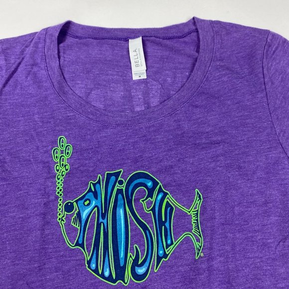 Phish 2016 Tour T Shirt Women's Medium Purple Rayon Tri Blend - Picture 3 of 8